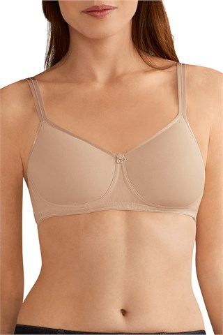  Womens Nancy Non-Wired Pocketed Mastectomy Bra Nude 36DDD